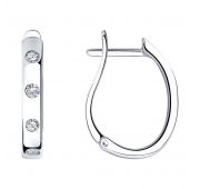 94022679 Серьги из серебра (Серебро 925)