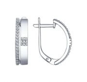 94022368 Серьги из серебра (Серебро 925)