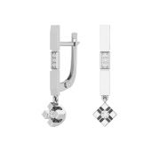 А2101461-00775 Серьги с фианитами бренд Pokrovsky (Серебро 925)
