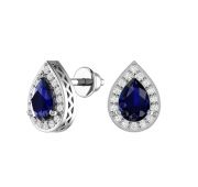 А6101476-03505 пуссеты с кварцем бренд Pokrovsky (Серебро 925)