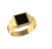 08-540156 Кольцо мужское с ониксом бренд Sanis (Au 585)