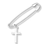 1500018997 булавка крест из серебра (Серебро 925)