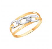 10846 Кольцо золотое без вставок (Au 585)