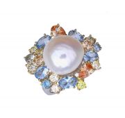 BUTR241-2CZ Кольцо с жемчугом бренд Styleavenue (Серебро 925)