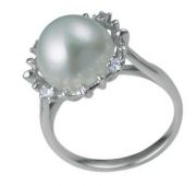 кольцо 211016 с жемчугом 925