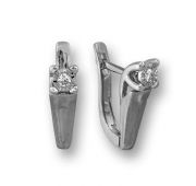 Серьги с бриллиантом