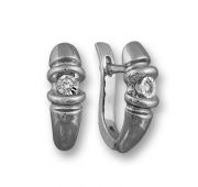 Серьги с бриллиантом