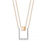 603-5100-4,79 Колье с бриллиантами бренд Лето (Au 585)