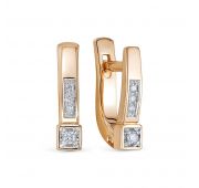 640-2100-2,4 Серьги с бриллиантами бренд Лето (Au 585)