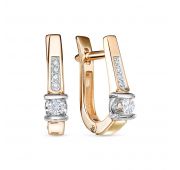 519-2100-3,72 Серьги с бриллиантами бренд Лето (Au 585)