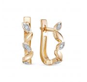 685-2100-3,09 Серьги с бриллиантами бренд Лето (Au 585)