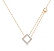 732-5100-3,47 Колье с бриллиантами бренд Лето (Au 585)