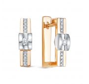 488-2100-7,42 Серьги с бриллиантами бренд Лето (Au 585)
