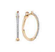 572-2100-4,1 Серьги конго с бриллиантами бренд Лето (Au 585)