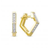 565-2300-3,61 Серьги с бриллиантами бренд Лето (Au 585)