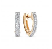 4076-210-3,51 Серьги дорожка с бриллиантами бренд Brilliant Style (Au 585)