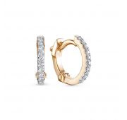 4046-210-1,73 Серьги конго с бриллиантами бренд Brilliant Style (Au 585)