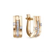 3991-210-3,87 Серьги с бриллиантами бренд Brilliant Style (Au 585)