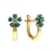 01-217648 Серьги из золота бренд Sanis (Au 585)