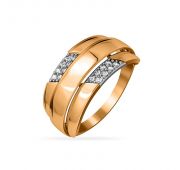 08-116568 Кольцо с фианитами бренд Sanis (Au 585)