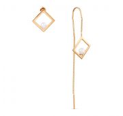 т10802Б441 Серьги продевки (Au 585)