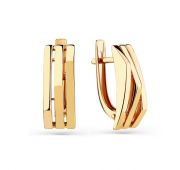 002-0483-0000-010 Серьги без вставок (Au 585)