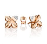 02-4983-00-101-1111 Серьги пуссеты с бриллиантами бренд Platina (Au 585)