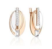 02-5026-00-201-1111 Серьги с топазом бренд Platina (Au 585)