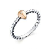 01-1636/000Б-00 Кольцо с бриллиантом бренд Алькор (Серебро 925)