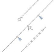 05-3250/00ТБ-00 Браслет с топазами бренд Алькор из серебра (Серебро 925)