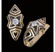 E4020220-02-5.46 Серьги с бриллиантами (Au 585)