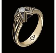 R4020120-02-4,43 Кольцо помолвочное с бриллиантом (Au 585)