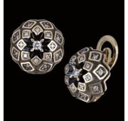 E4021101-02-14.42 Серьги с бриллиантами (Au 585)
