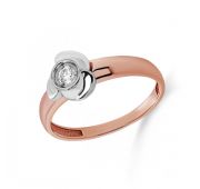 11-01637-1000-2,24 Кольцо помолвочное с бриллиантом бренд Kabarovsky (Au 585)