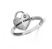 1-155-7901 Кольцо сердце бренд Kabarovsky (Серебро 925)