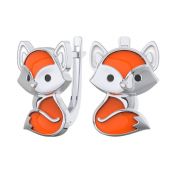 А0201683-70875 Серьги лисички бренд Pokrovsky (Серебро 925)
