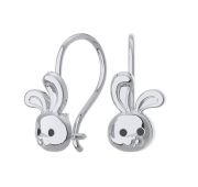 А0201674-00875 Серьги детские зайчик бренд Pokrovsky (Серебро 925)