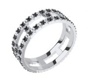 А0101707-00205 Кольцо из серебра с фианитами бренд Pokrovsky (Серебро 925)