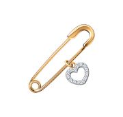 7208 булавка сердце (Au 585)