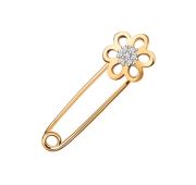 7202 булавка цветочек (Au 585)