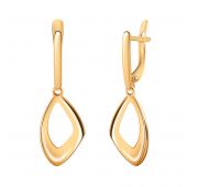 20954 Серьги без вставок (Au 585)