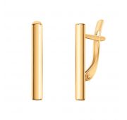 21127 Серьги без вставок (Au 585)