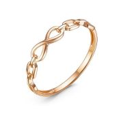 2103615 Кольцо бесконечность без вставок бренд Delta (Au 585)