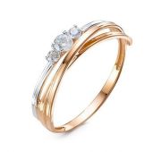 1104863 Кольцо из золота бренд Delta (Au 585)