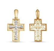 л080597 крест из золота бренд Delta (Au 585)