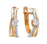 1204880 Серьги золотые бренд Delta (Au 585)