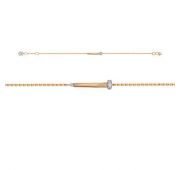 7703781 Браслет гвоздь из золота с фианитами бренд Delta (Au 585)