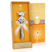 455ПГ05801 погремушка «Медвежонок» (Серебро)