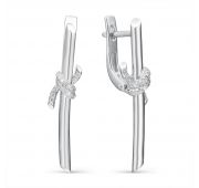 С-1334-02-5,9 Серьги из белого золота с бриллиантами (Au 585)