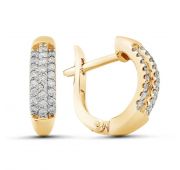 С-1195-01-4,82 Серьги с бриллиантами (Au 585)